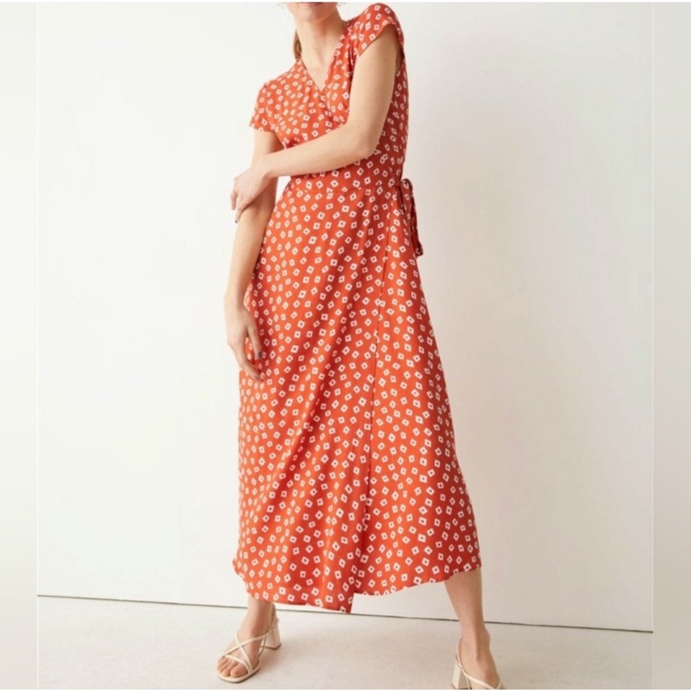 LA Atelier & Other Stories - Floral Orange Maxi Dress